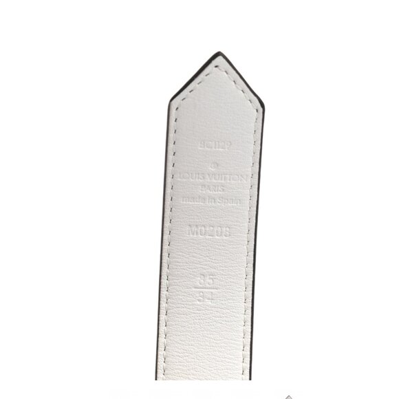 LOUIS VUITTON Monogram Dauphine 25mm Reversible Belt 85 34 White & LV Brown Tan - Picture 7 of 12